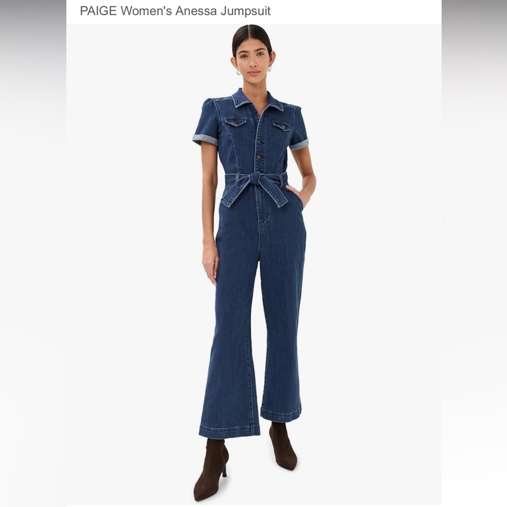 Paige Anessa Denim Jumpsuit NWT - size 0